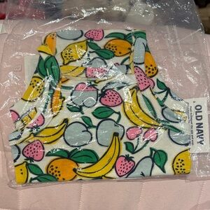 Old Navy Kids Fruit Print Tank onsie 0-3m